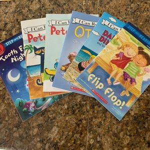Children ready to read books! 6 of them